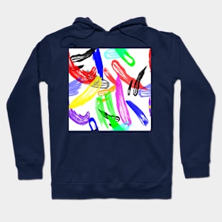 Watercolor splatter effect, brush strokes, spray texture Hoodie